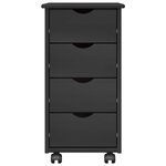 vidaXL Cabinet roulant Gris 34 x 39 x 65 5 cm Bois de Pin Massif
