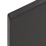vidaXL Dessus de table bois chêne massif traité bordure assortie