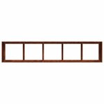 vidaXL Jardinière rouillé 200x40x40 cm acier inoxydable