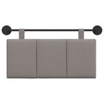 vidaXL Tête de lit suspendue Taupe tissu