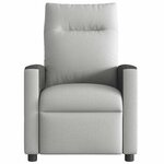 vidaXL Fauteuil de massage inclinable gris nuage tissu