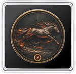 Pièce de monnaie en Argent 1 Dollar g 31.1 (1 oz) Millésime 2026 Five Horses Of Fire MOMENTUM (PRÉCOMMANDE)