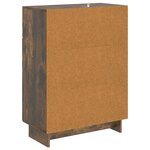 vidaXL Buffet Chêne fumé 66 x 34 5 x 90 cm Bois d'ingénierie
