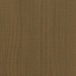 vidaXL Cadre de lit Marron miel Bois de pin massif 120x200 cm