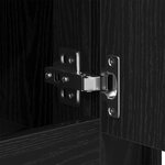 vidaXL Buffet Bois Noir 102x35x55 cm Bois D'ingénierie