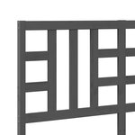 vidaXL Tête de lit Gris 166x4x100 cm Bois massif de pin