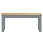 vidaXL Ensemble à manger Panama 4 Pièces gris bois de pin massif