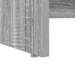 vidaXL Bureau avec rangement Gris Sonoma 120 5 x 44 x 88 5 cm Bois d'ingénierie