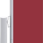 vidaXL Auvent latéral rétractable Rouge 160x1000 cm