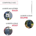 Pied latéral à sceller blanc 9010m