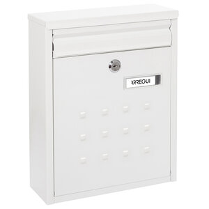 Boîte aux Lettres en Acier  Dime V1321  Regroupable  Fond Étroit  Blanc