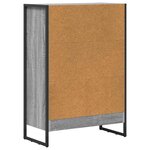 vidaXL Bibliothèque Gris Sonoma 80 x 30 x 155 cm Bois d'ingénierie
