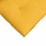 vidaXL Coussin de Dos Jaune clair 200 x 50 cm Tissu en velours côtelé