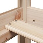 vidaXL Lit haut sans matelas 90x190 cm bois de pin massif