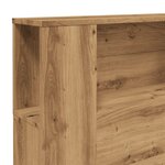 vidaXL Armoire de tête de lit chêne artisanal 200x18 5x102 5 cm