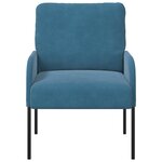 vidaXL Canapés avec coussin 55cm Bleu Contreplaqué