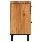 vidaXL Table de chevet 50x33x60 cm bois d'acacia solide