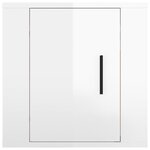 vidaXL Meuble TV mural Blanc brillant 40x34 5x40 cm