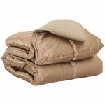 vidaXL Duvet complet toute l'année 220 x 260 cm 300 gsm Doré