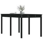 vidaXL Table de jardin noir 159 5x82 5x76 cm bois massif de pin