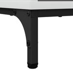 vidaXL Buffet Blanc brillant 69 5 x 33 x 82 cm Bois d'ingénierie