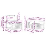 vidaXL Ensemble de canapés d'extérieur 6 pc Blanc et crème