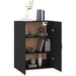 vidaXL Armoire suspendue Noir 69 5x34x90 cm Bois d'ingénierie