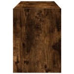 vidaXL Étagère à chaussures empilable chêne fumé 89 5x30x40 cm