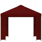 vidaXL Pavillon 3 x 3 m Bordeaux Polyester et Acier 190 gsm