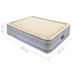 Bestway Lit pneumatique avec pompe intégrée 203x152x46 cm