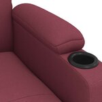vidaXL Fauteuil de massage Rouge bordeaux Tissu