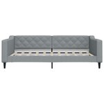 vidaXL Lit de jour avec lit gigogne et tiroirs 100x190 cm tissu