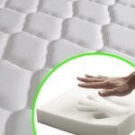 vidaXL Matelas en mousse à mémoire de forme 200 x 90 x 17 cm