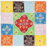 vidaXL Commode Multicolore 30 x 30 x 90 cm Bois de manguier massif