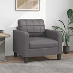 vidaXL Fauteuil Gris 60 cm Similicuir
