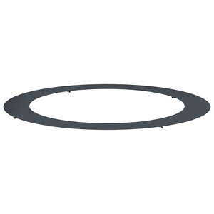 vidaXL Anneau d'arbre plat Anthracite Ø90 / 120 cm Acier