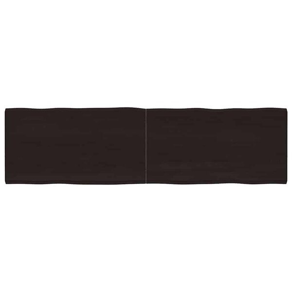 vidaXL Dessus de table bois massif traité bordure assortie