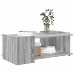 vidaXL Table basse Sonoma gris 90 x 50 x 33 cm Bois d'ingénierie