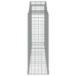 vidaXL Paniers à gabions arqués 20 Pièces 300x50x140/160 cm fer galvanisé