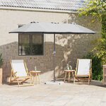 vidaXL Parasol de jardin Couleur sable 370 x 197 x 239 cm