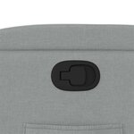 vidaXL Fauteuil inclinable Gris clair Tissu