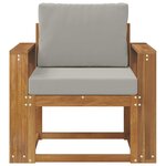 vidaXL Canapé d’extérieur Bois d'acacia massif et polyester