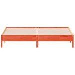 vidaXL Cadre de lit sans matelas cire marron 180x200cm bois pin massif