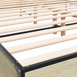 vidaXL Cadre de lit sans matelas chêne sonoma 200x200 cm