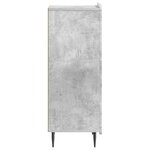 vidaXL Buffet Gris béton 34 5 x 33 x 92 cm Bois d'ingénierie