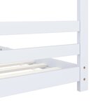 vidaXL Cadre de lit d'enfant Blanc Bois de pin massif 90x200 cm