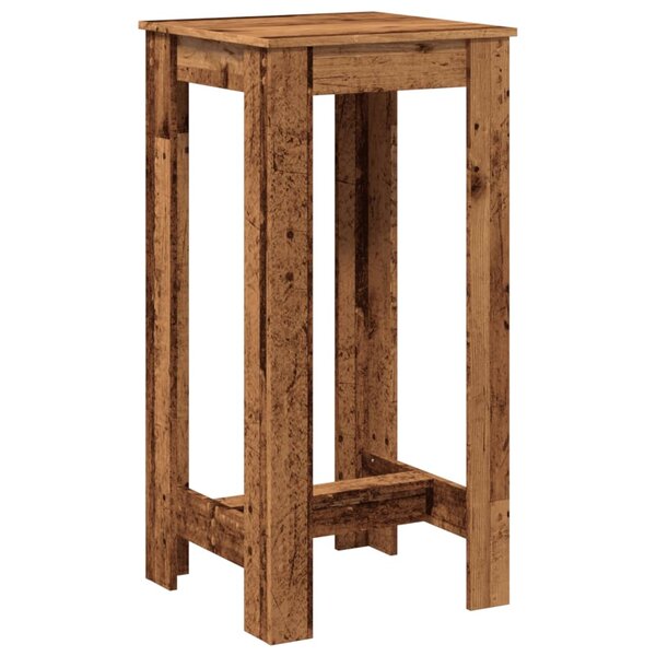 vidaXL Table de bar vieux bois 51x50x103 5 cm bois d'ingénierie