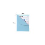 Paquet De 100 Chemises Forever® 170 À Bord Décalé - 24x32cm - Bleu Clair - X 5 - Exacompta