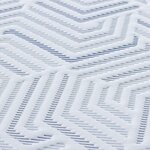 vidaXL Coussins de Matelas Blanc et Bleu 120 x 200 cm