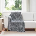 vidaXL Couvertures à jeter 6 Pièces Gris foncé 150 x 130 cm Toison